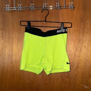 neon nike pro spandex